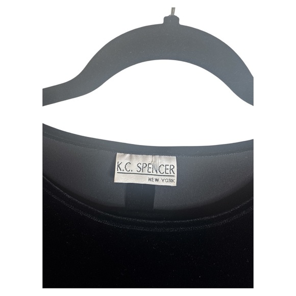 Black Long Sleeve Crew Neck Dress for Work - Picture 2 of 6